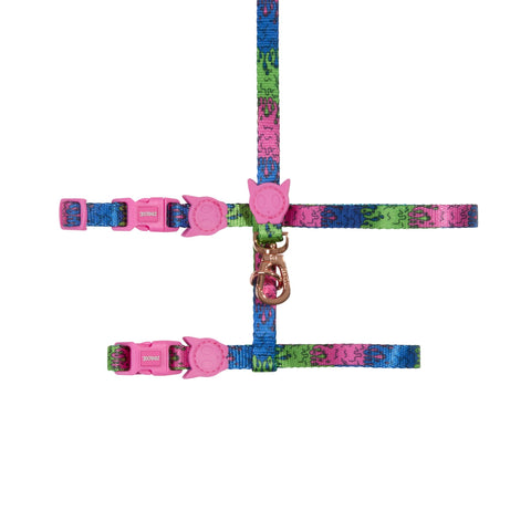 Leash + H-Harness Melted para gatos