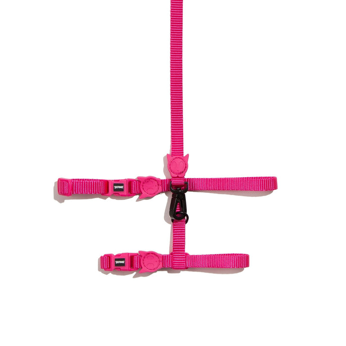 Leash + H-Harness Pink Led para gatos - Zeecat