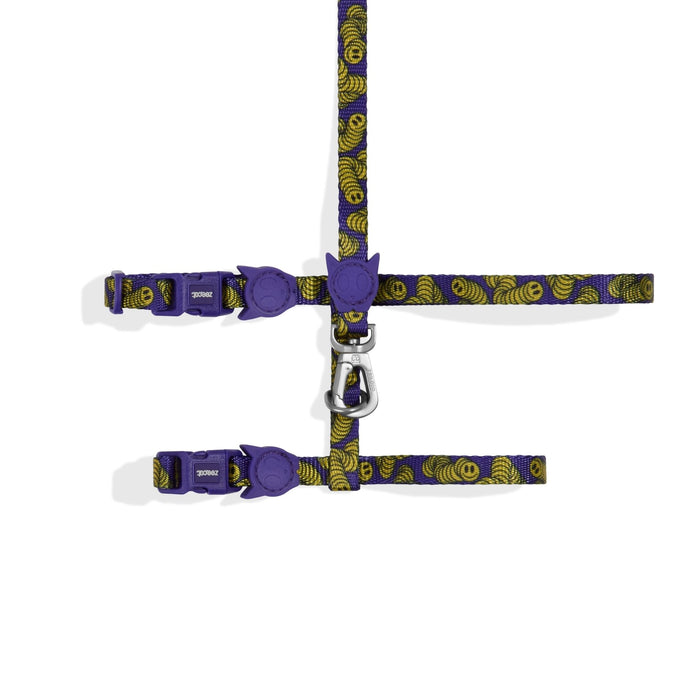 Leash + H-Harness Zmiley para gatos - Zeecat