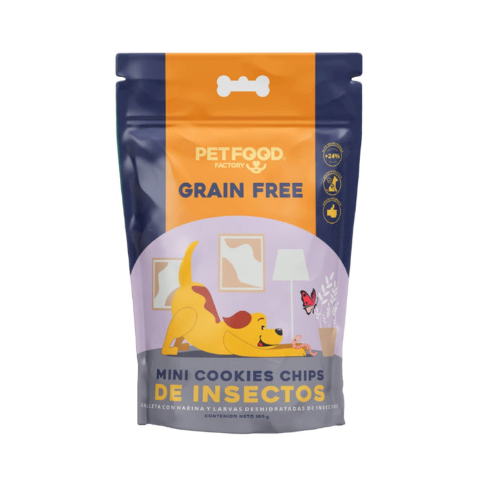 Mini Cookies Chips de Insectos Grain Free para Perros 180 g – Petfood Factory