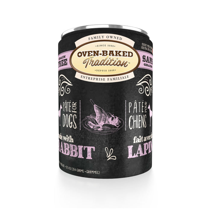 Paté de Rabbit para Perro Sin Granos 354 g - Oven Baked