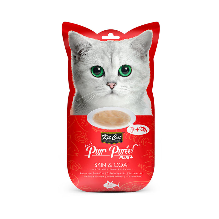 Kit Cat Purr Puree Plus+ Skin & Coat (Tuna)