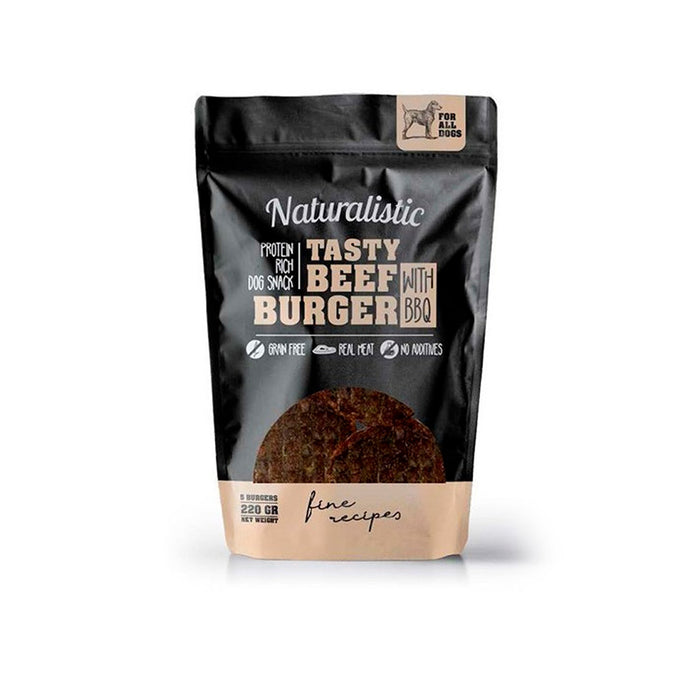 Naturalistic Tasty Beef Burger with BBQ 220 gr