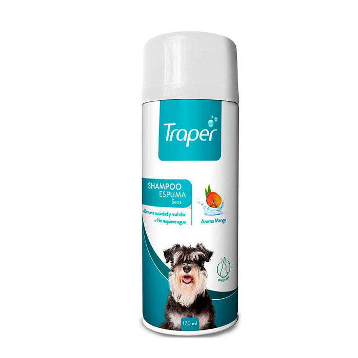 Shampoo Traper Espuma Seca Perro
